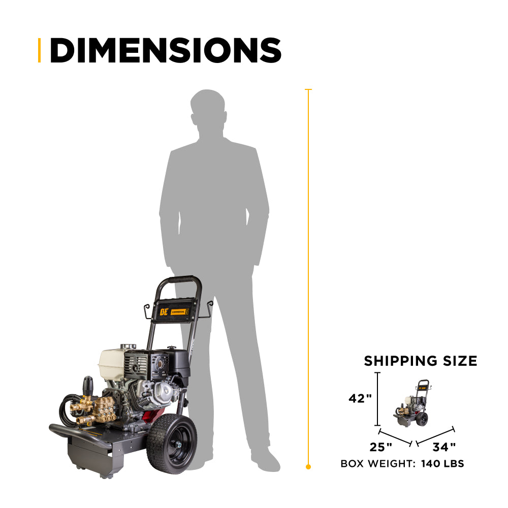 BE Power 4,200 PSI 4.2 GPM Cold Water Gas Pressure Washer - B4213HCS