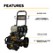 BE Power 4,200 PSI 4.2 GPM Cold Water Gas Pressure Washer - B4213HESCS