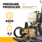 BE Power 4,200 PSI 4.2 GPM Cold Water Gas Pressure Washer - B4213HGS