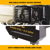 BE Power 4,200 PSI 4.2 GPM Cold Water Gas Pressure Washer - B4213HGS