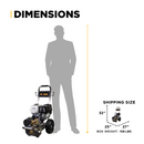 BE Power 4,200 PSI 4.2 GPM Cold Water Gas Pressure Washer - B4213HSGS