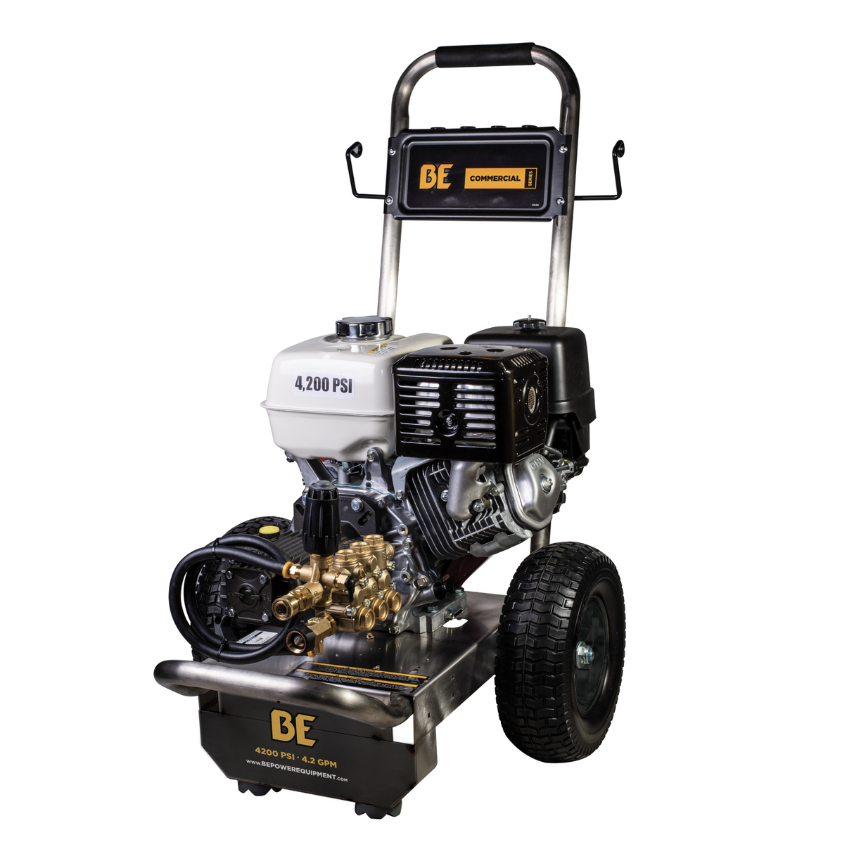 BE Power 4,200 PSI 4.2 GPM Cold Water Gas Pressure Washer - B4213HSGS