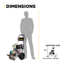 BE Power 4,200 PSI 4.2 GPM Cold Water Gas Pressure Washer - B4213HSJ