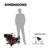 BE Power 4,200 PSI 4.2 GPM Truck Mount Cold Water Gas Pressure Washer - B4213HTBGS