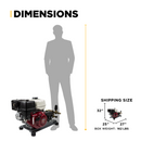 BE Power 4,200 PSI 4.2 GPM Truck Mount Cold Water Gas Pressure Washer - B4213HTBGS