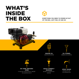 BE Power 4,200 PSI 4.2 GPM Truck Mount Cold Water Gas Pressure Washer - B4213HTBGS