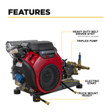 BE Power 4,200 PSI 8.5 GPM Cold Water Gas Pressure Washer - B4224HETBAS