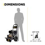 BE Power 4,400 PSI 4.2 GPM Cold Water Gas Pressure Washer - B4415PA