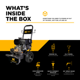 BE Power 4,400 PSI 4.2 GPM Cold Water Gas Pressure Washer - B4415PA