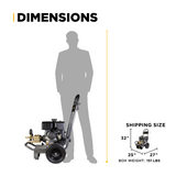 BE Power 4,400 PSI 4.2 GPM Cold Water Gas Pressure Washer - B4415PCS