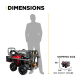 BE Power 5,000 PSI 5.0 GPM Cold Water Gas Pressure Washer - PE-5024HWEBCOM