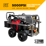 BE Power 5,000 PSI 5.0 GPM Cold Water Gas Pressure Washer - PE-5024HWEBCOM