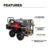 BE Power 5,000 PSI 5.0 GPM Cold Water Gas Pressure Washer - PE-5024HWEBCOM