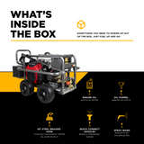 BE Power 5,000 PSI 5.0 GPM Cold Water Gas Pressure Washer - PE-5024HWEBCOM