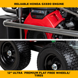 BE Power 5,000 PSI 5.0 GPM Cold Water Gas Pressure Washer - PE-5024HWEBCOM