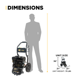 BE Power 3,200 PSI 2.5 GPM Cold Water Gas Pressure Washer - BE327PX
