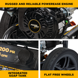 BE Power 3,200 PSI 2.5 GPM Cold Water Gas Pressure Washer - BE327PX