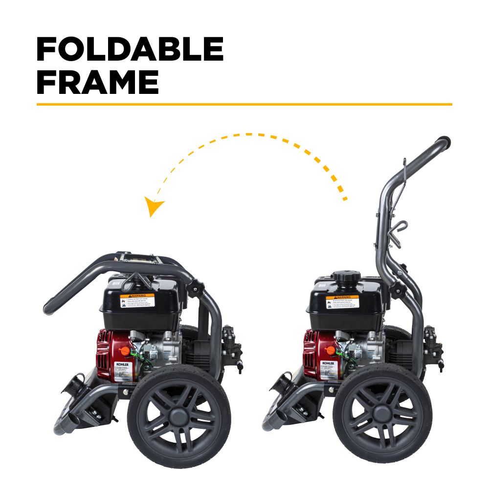 BE Power 3,400 PSI 2.5 GPM Cold Water Gas Pressure Washer - BE3465KX