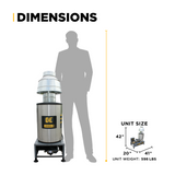 BE Power 2,500 PSI 3.5 GPM 5.0 HP Hot Water Pressure Washer with Baldor Motor and AR Triplex Pump - HW255E3CNG