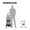 BE Power 2,500 PSI 3.5 GPM 5.0 HP Hot Water Pressure Washer with Baldor Motor and AR Triplex Pump - HW255E3CNG