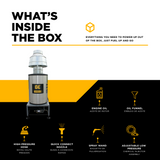 BE Power 2,500 PSI 3.5 GPM 5.0 HP Hot Water Pressure Washer with Baldor Motor and AR Triplex Pump - HW255E3CNG