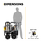 BE Power 3000PSI 3.0GPM Hot Water Pressure Washer with Honda GX200 Engine and General Triplex Pump - HW2765HG