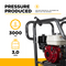 BE Power 3000PSI 3.0GPM Hot Water Pressure Washer with Honda GX200 Engine and General Triplex Pump - HW2765HG