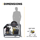 BE Power 3,000PSI 8.0GPM Hot Water Pressure Washer with Honda GX690 Engine and General Triplex Pump - HW3024HG12V