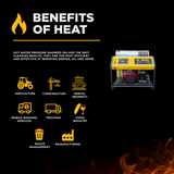 BE Power 3,000PSI 8.0GPM Hot Water Pressure Washer with Honda GX690 Engine and General Triplex Pump - HW3024HG12V