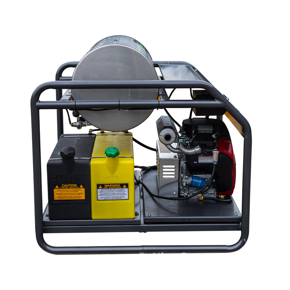 BE Power 3,500 PSI - 8.5 GPM Hot Water Pressure Washer Honda GX690 Engine and AR Triplex Pump - HW3524HA12V