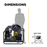 BE Power 3,500 PSI - 8.5 GPM Hot Water Pressure Washer Honda GX690 Engine and AR Triplex Pump - HW3524HA12V