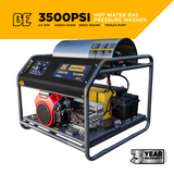 BE Power 3,500PSI 5.6GPM Hot Water Pressure Washer Honda GX690 Engine and General Triplex Pump - HW3524HG12V