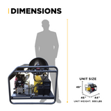 BE Power 3,500PSI 5.6GPM Hot Water Pressure Washer Honda GX690 Engine and General Triplex Pump - HW3524HG12V