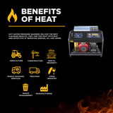 BE Power 3,500PSI 5.6GPM Hot Water Pressure Washer Honda GX690 Engine and General Triplex Pump - HW3524HG12V