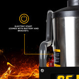 BE Power 4,000 PSI - 4.0 GPM Hot Water Pressure Washer with Honda GX390 Engine and Belt Driven General Triplex Pump - HW4013HBG