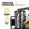 BE Power 4,000 PSI - 4.0 GPM Hot Water Pressure Washer with Honda GX390 Engine and Comet Triplex Pump - HW4013HC