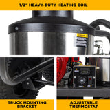 BE Power 4,000 PSI - 4.0 GPM Hot Water Pressure Washer with Honda GX390 Engine and Comet Triplex Pump - HW4013HC