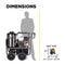 BE Power 4,000 PSI - 4.0 GPM Hot Water Pressure Washer with Honda GX390 Engine and General Triplex Pump - HW4013HG