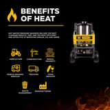 BE Power 4,000 PSI - 4.0 GPM Hot Water Pressure Washer with Honda GX390 Engine and General Triplex Pump - HW4013HG