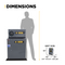BE Power 3,000 PSI 4.0 GPM 7.5 HP Hot Water Pressure Washer with 7.5HP Motor and General Triplex Pump - X-HW3075EW3GEN