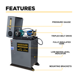 BE Power 3,000 PSI 4.0 GPM 7.5 HP Hot Water Pressure Washer with 7.5HP Motor and General Triplex Pump - X-HW3075EW3GEN