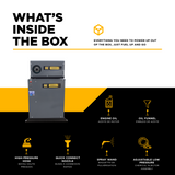 BE Power 3,000 PSI 4.0 GPM 7.5 HP Hot Water Pressure Washer with 7.5HP Motor and General Triplex Pump - X-HW3075EW3GEN