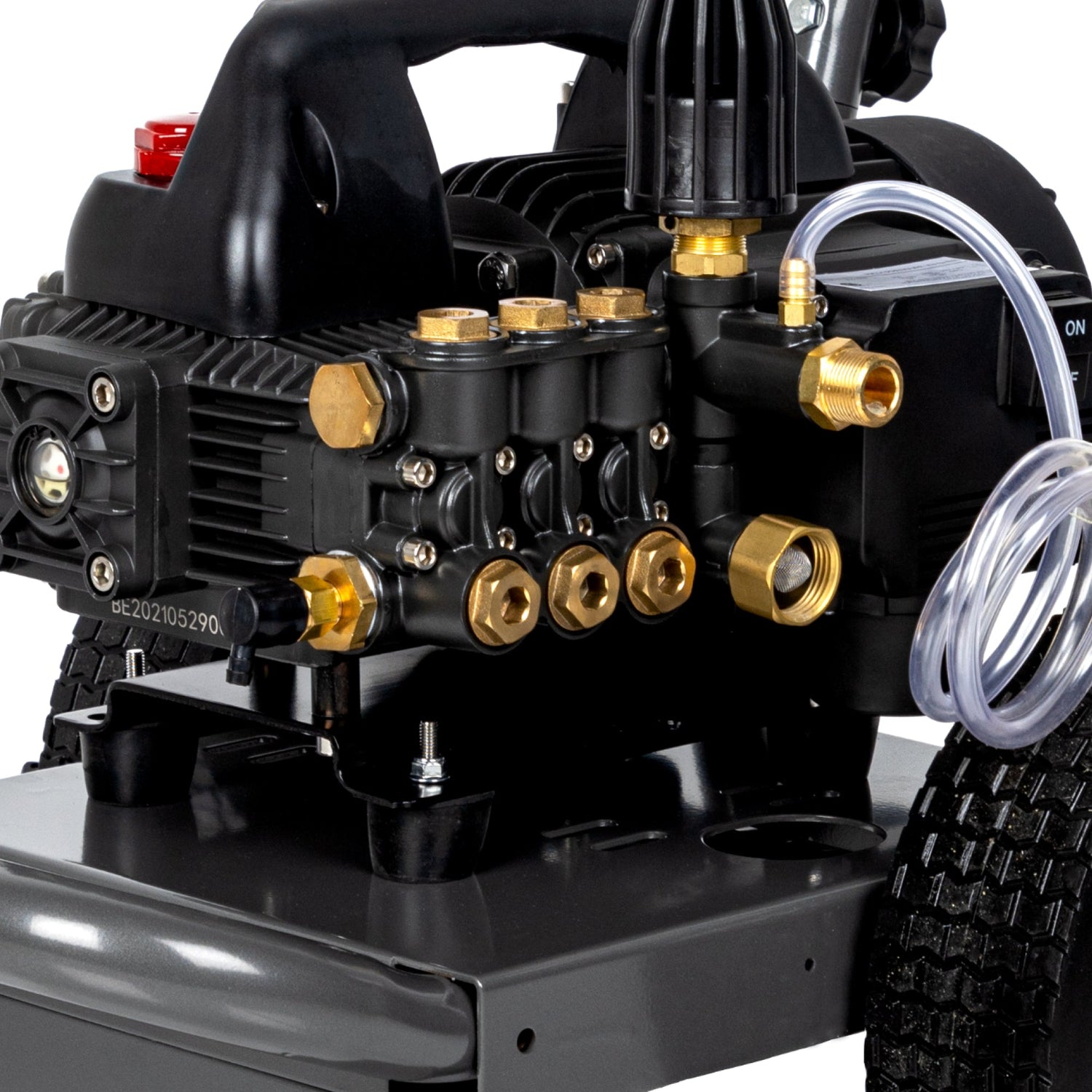 BE Power 1,500 PSI 1.6 GPM 1.5 HP Electric Pressure Washer with Powerease Motor and Triplex Pump - B1515EN