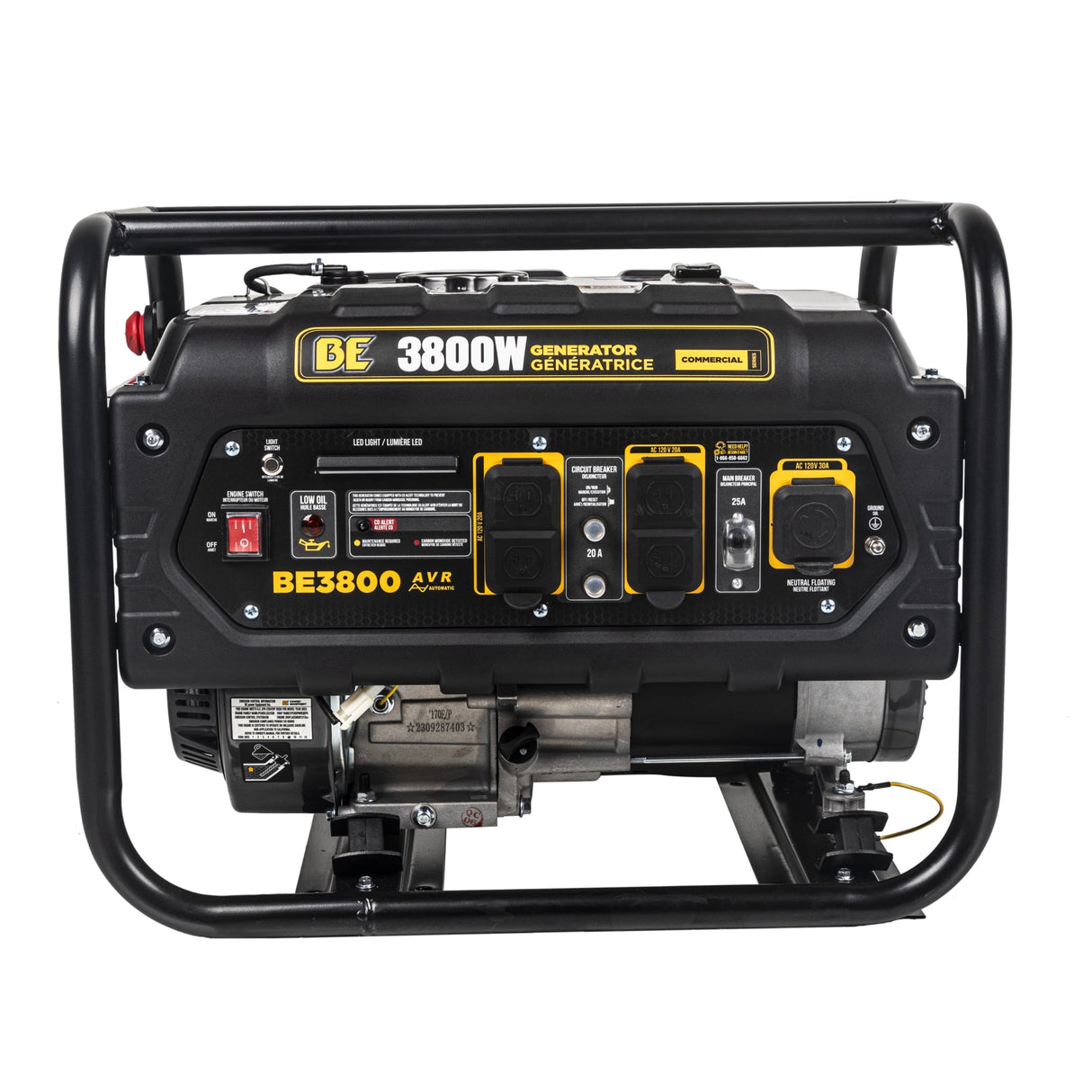 BE Power 3,800 Watt Generator - BE3800