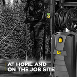 BE Power 2,150 PSI 1.6 GPM Electric Pressure Washer with Powerease Motor and AR Axial Pump - P2115EN