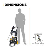 BE Power 2,300 PSI 1.7 GPM Electric Pressure Washer with AR Axial Pump - P2317EN