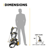 BE Power 2,700 PSI 1.3 GPM Electric Pressure Washer with AR Axial Pump - P2713EN