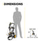 BE Power 2,700 PSI 1.3 GPM Electric Pressure Washer with AR Axial Pump - P2713EN