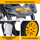 BE Power 2,700 PSI 1.3 GPM Electric Pressure Washer with AR Axial Pump - P2713EN
