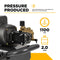 BE Power 1,100 PSI 2.0 GPM 1.5 HP Electric Pressure Washer with Baldor Motor and Triplex Pump - PE-1115EW1A